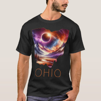 Camiseta Eclipse solar total 2024 Ohio estatal Totalidad Ab