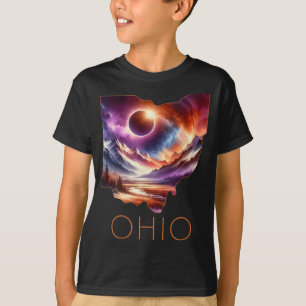 Camiseta Eclipse solar total 2024 Ohio estatal Totalidad Ab
