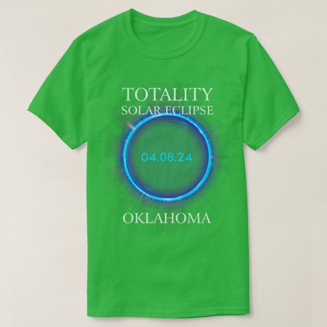 Camiseta eclipse solar total 2024 Oklahoma 04 (Diseño del anverso)