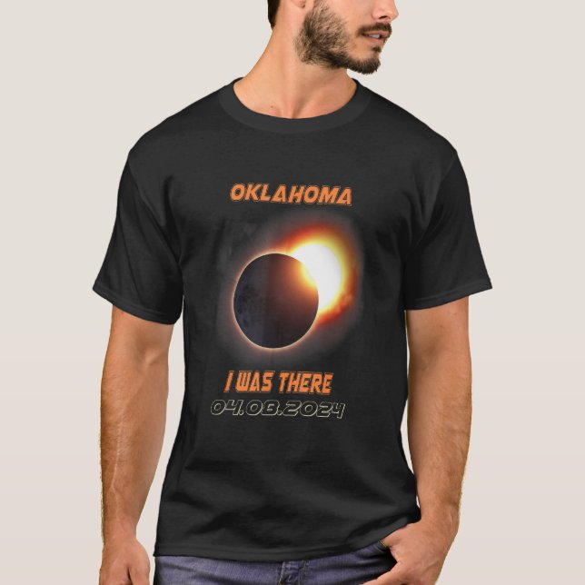 Camiseta Eclipse solar total 2024 Oklahoma 1 (Anverso)