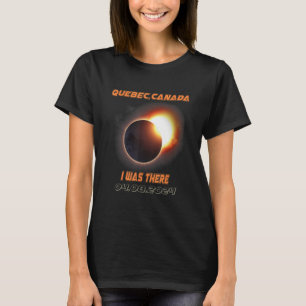 Camiseta Eclipse solar total 2024 Quebec Canadá 1
