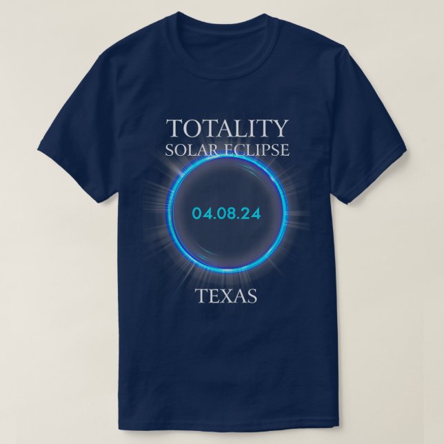 Camiseta Eclipse solar total 2024 Texas 040824 Astronomía L (Diseño del anverso)
