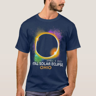 Camiseta Eclipse solar total 2024 Totalidad 040824 Ohio Lar