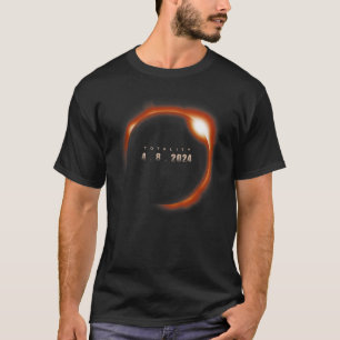Camiseta Eclipse solar total 2024 Totalidad De Ee.Uu. Prima