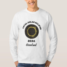 Eclipse Solar Total 2026 Manga Larga Hombre