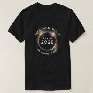 Camiseta Eclipse solar total 2028 Personalizado