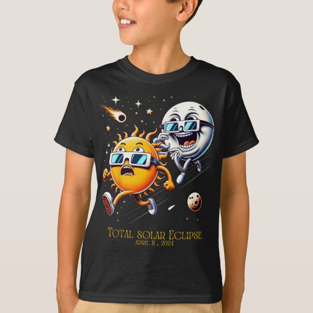 Camiseta Eclipse solar total 8-4-2024 Episodios de luna de  (Anverso)