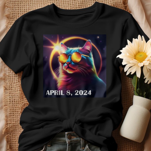 Camiseta Eclipse solar total 8 de abril de 2024 América (Subido por el creador)