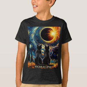 Camiseta Eclipse solar total 8 de abril de 2024 amor de gat