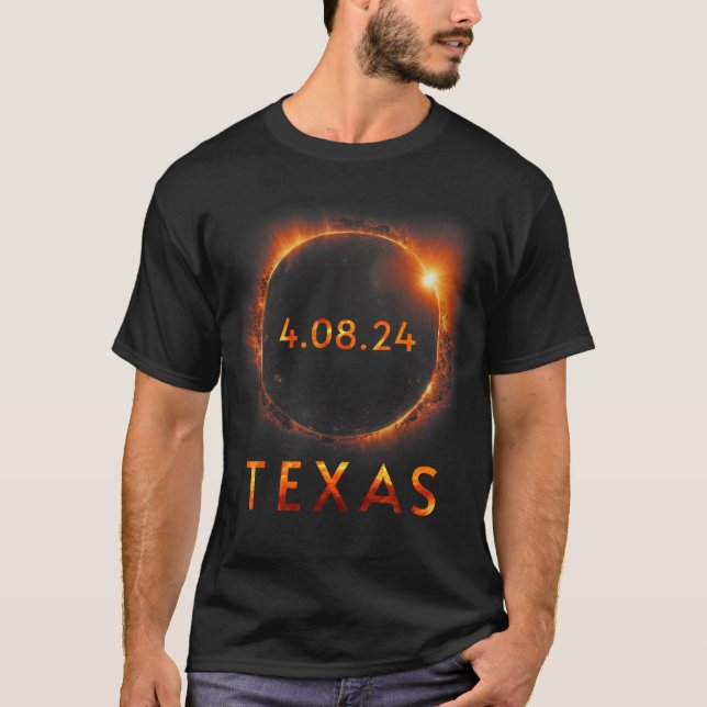 Camiseta Eclipse solar total 8 de abril de 2024 Eclip solar (Anverso)