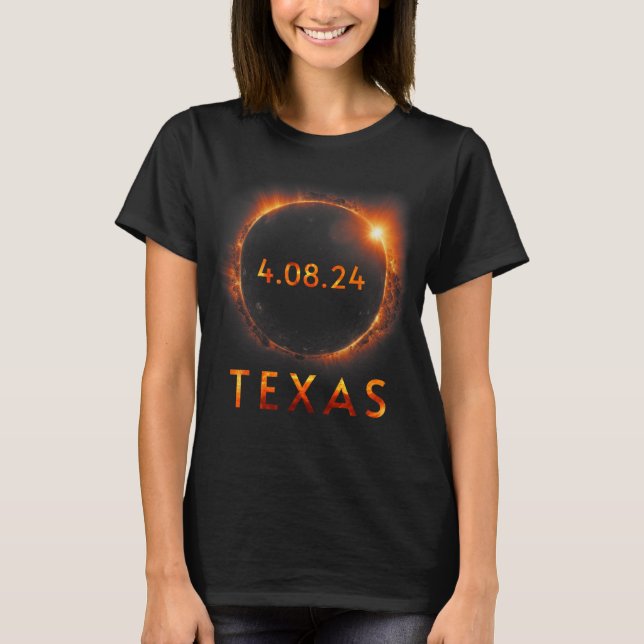 Camiseta Eclipse solar total 8 de abril de 2024 Eclip solar (Anverso)