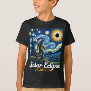 Camiseta Eclipse solar total 8 de abril de 2024 Van Gogh St