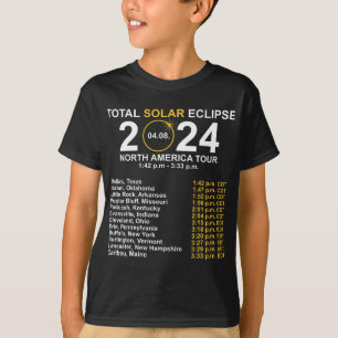 Camiseta Eclipse Solar Total 8 De Abril Ruta Del Eclipse
