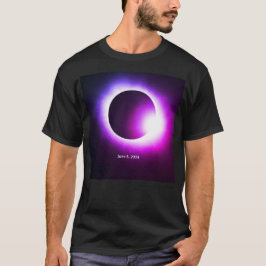 Camiseta Eclipse solar total 8 de junio de 2024 sol de la l