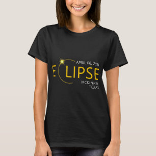 Camiseta Eclipse solar total abril 08 2024 Mckinney Texas T