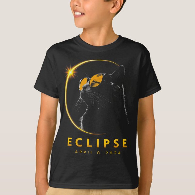 Camiseta Eclipse solar total Abril 08 2024 Totalidad Gracio (Anverso)