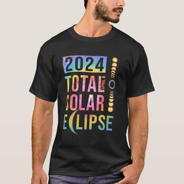 Camiseta Eclipse Solar Total Abril 8 2024 Totalidad De Eeuu (Anverso)