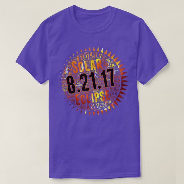 Camiseta Eclipse solar total agosto 2017   Stargazer Tees  (Diseño del anverso)