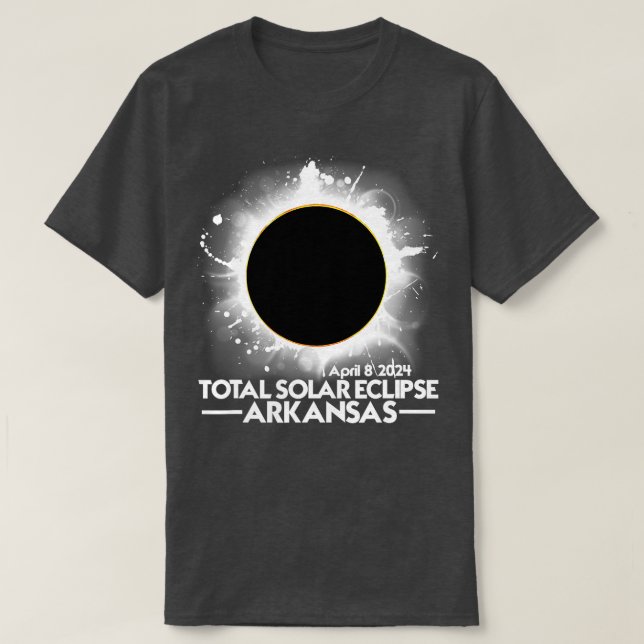 Camiseta Eclipse solar total Arkansas 2024 Eclipse de Améri (Diseño del anverso)