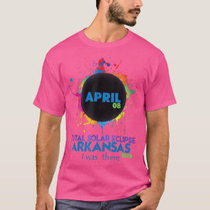 Camiseta Eclipse solar total Arkansas 2024 Totalit colorido