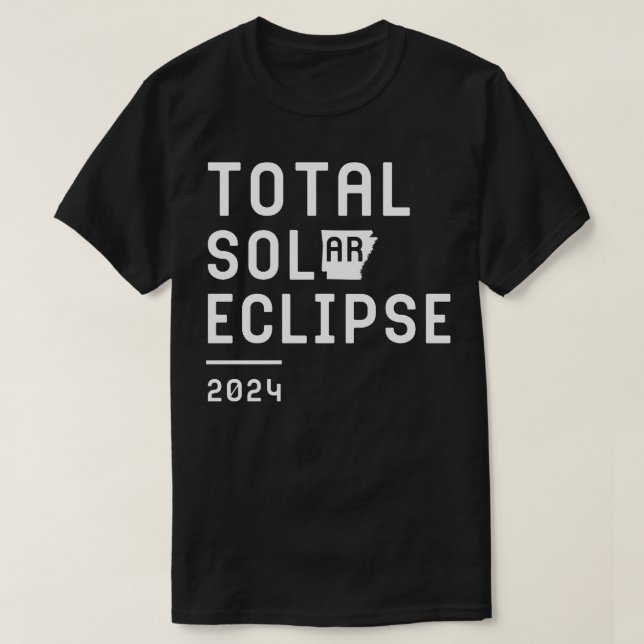 Camiseta Eclipse solar total Arkansas TShirt (Diseño del anverso)