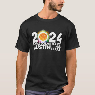 Camiseta Eclipse solar total Austin Texas 8 de abril de 202