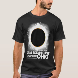 Camiseta Eclipse solar total Cincinnati Ohio 8 de abril de 