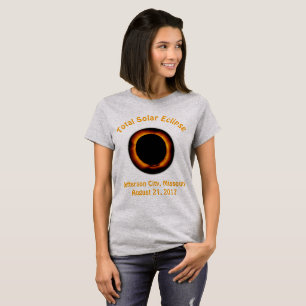 Camiseta Eclipse solar total (Ciudad Jefferson, Misuri)