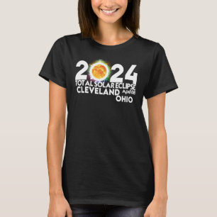Camiseta Eclipse Solar Total Cleveland OHIO Abril 8 2024 A