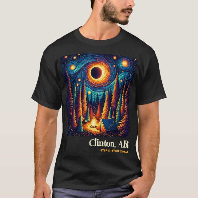 Camiseta Eclipse solar total Clinton Arkansas (Anverso)
