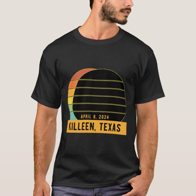 Camiseta Eclipse Solar Total De 2024 En Killeen Texas (Anverso)