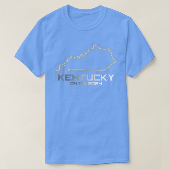 Camiseta Eclipse solar total de astronomía de Kentucky Amer (Diseño del anverso)