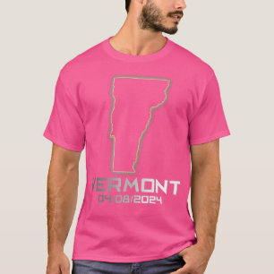 Camiseta Eclipse solar total de astronomía de Vermont Ameri