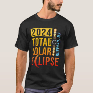 Camiseta Eclipse solar total de búfalo en Nueva York 2024