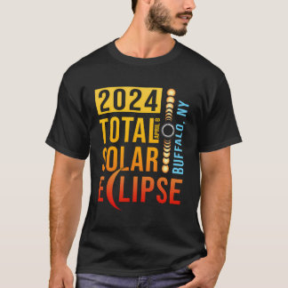 Camiseta Eclipse solar total de búfalo en Nueva York 2024