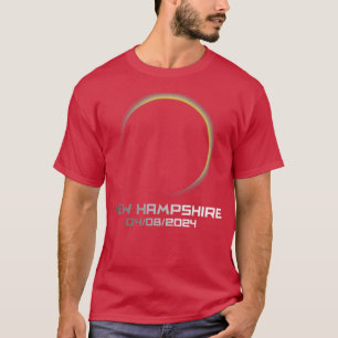 Camiseta Eclipse solar total de Estados Unidos Nuevo Hampsh