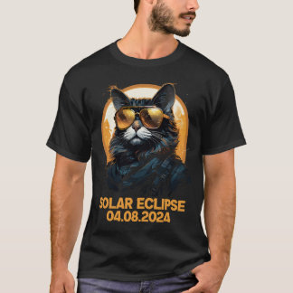 Camiseta Eclipse solar total de gato 8 de abril de 2024 Ast