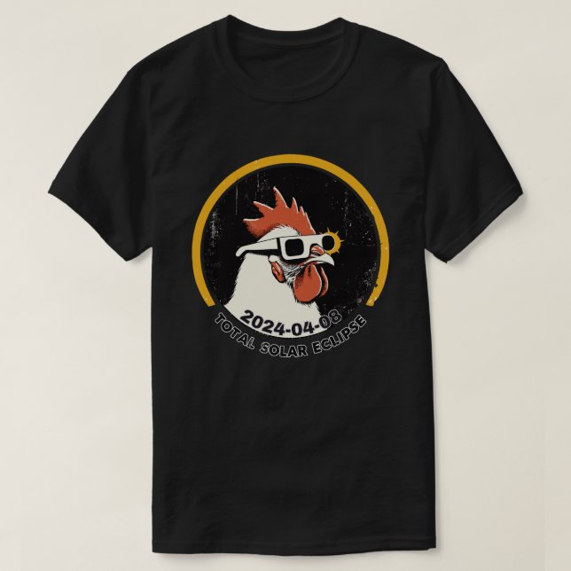 Camiseta Eclipse solar total de Guay 2024 (Diseño del anverso)