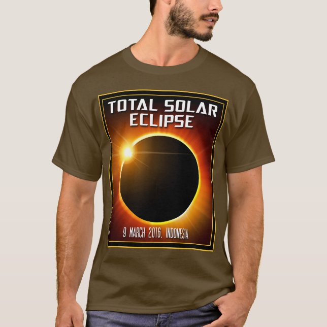 Camiseta Eclipse solar total de Indonesia (2016) (Anverso)