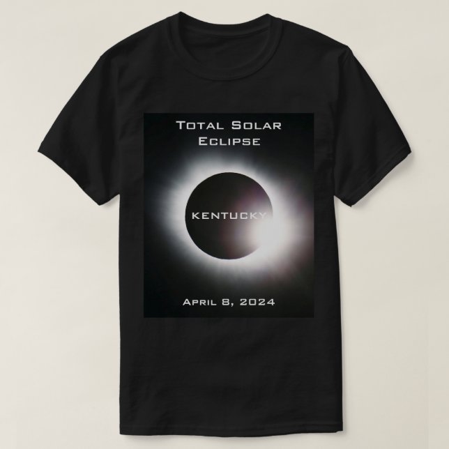 Camiseta Eclipse solar total de KENTUCKEY 8 de abril de 202 (Diseño del anverso)