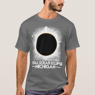 Camiseta Eclipse solar total de MICHIGAN 2024 Abril 8 Michi
