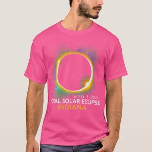 Camiseta Eclipse Solar Total De Mujeres 2024 Totalidad 0408