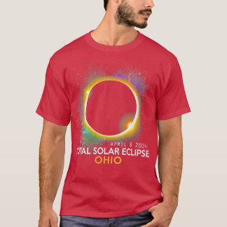 Camiseta Eclipse solar total de mujeres 2024 Totalidad 0408