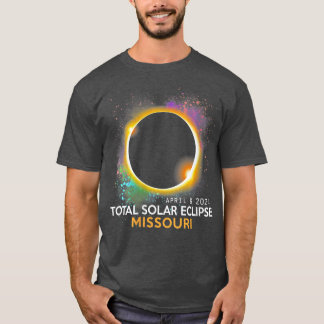 Camiseta Eclipse solar total de mujeres 2024 Totalidad 0408