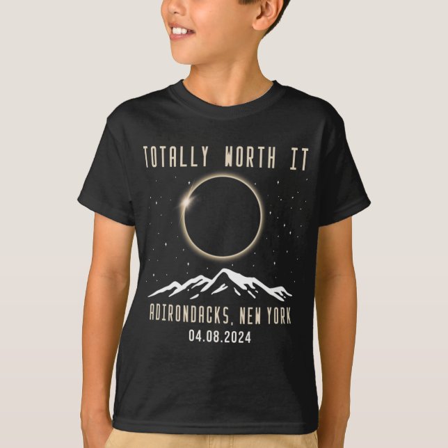 Camiseta Eclipse solar total de Nueva York 2024 1 (Anverso)