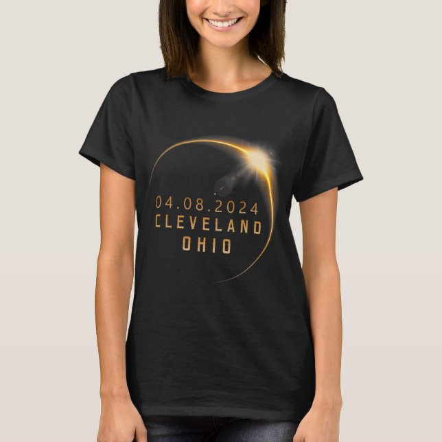 Camiseta Eclipse solar total de Ohio 2024 - Eclipse solar d (Anverso)