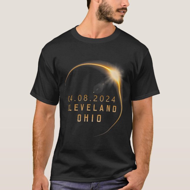 Camiseta Eclipse solar total de Ohio 2024 - Eclipse solar d (Anverso)