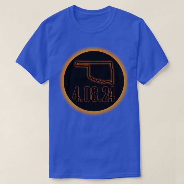 Camiseta Eclipse solar total de Oklahoma 2024 (Diseño del anverso)