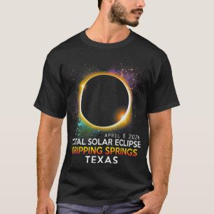Camiseta Eclipse solar total de Springs Texas 2024