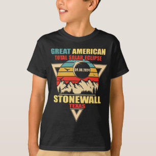 Camiseta Eclipse solar total de Stonewall Texas 2024